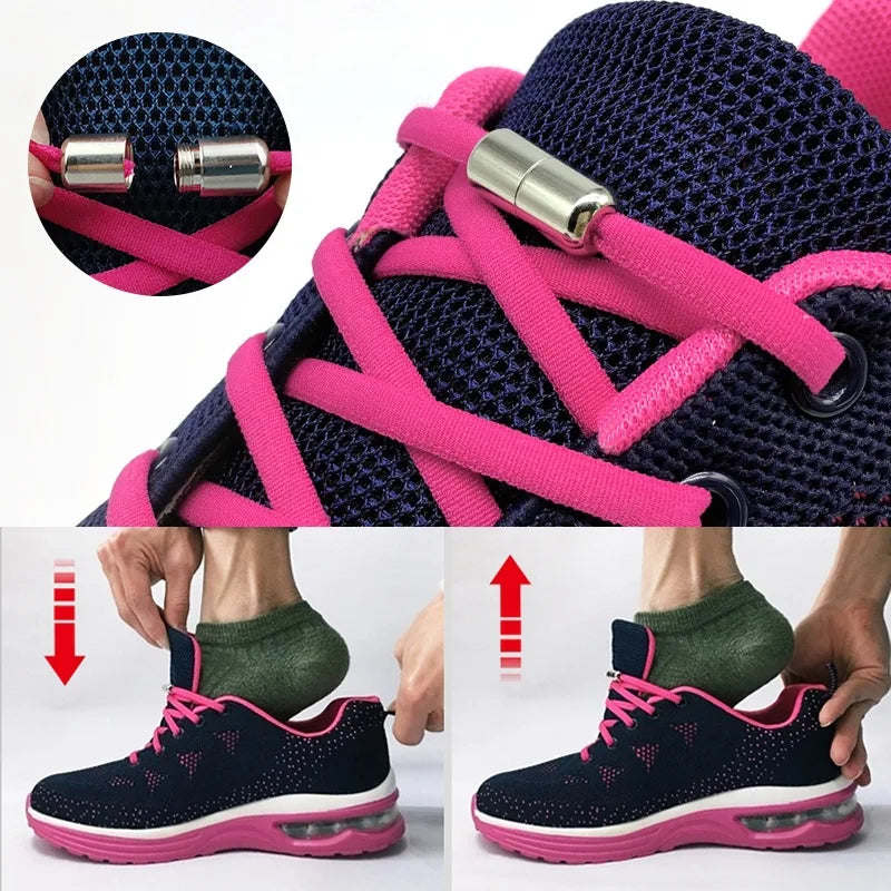 EasyFit™ Elastic No Tie Shoelaces: Effortless Style for Adult Sneakers