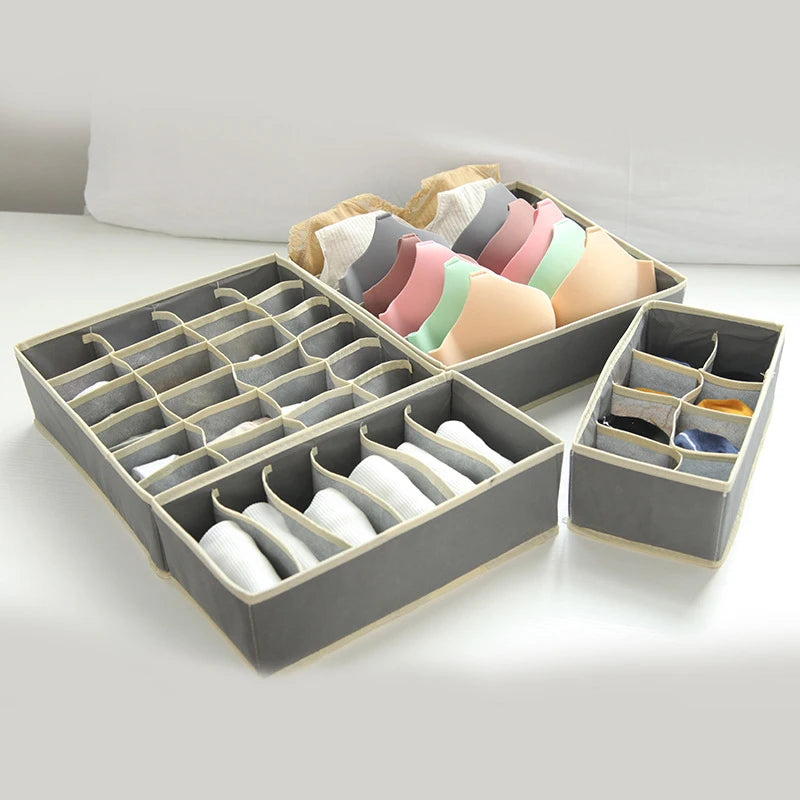 Foldable Drawer Organizer for Underwear, Socks, and Accessories – Space-Saving Wardrobe Storage Box