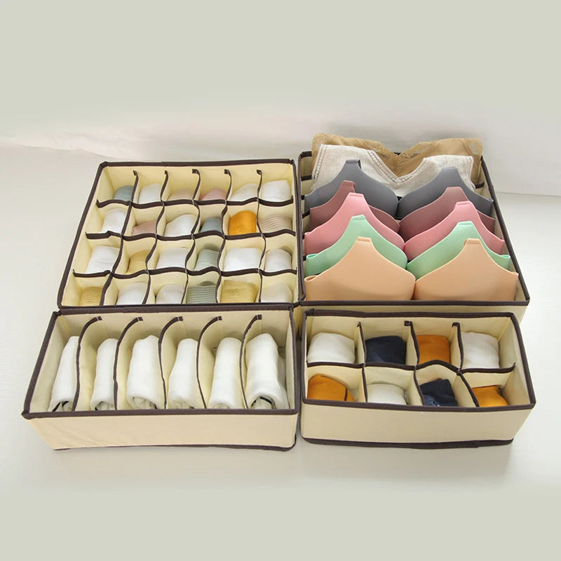 Foldable Drawer Organizer for Underwear, Socks, and Accessories – Space-Saving Wardrobe Storage Box