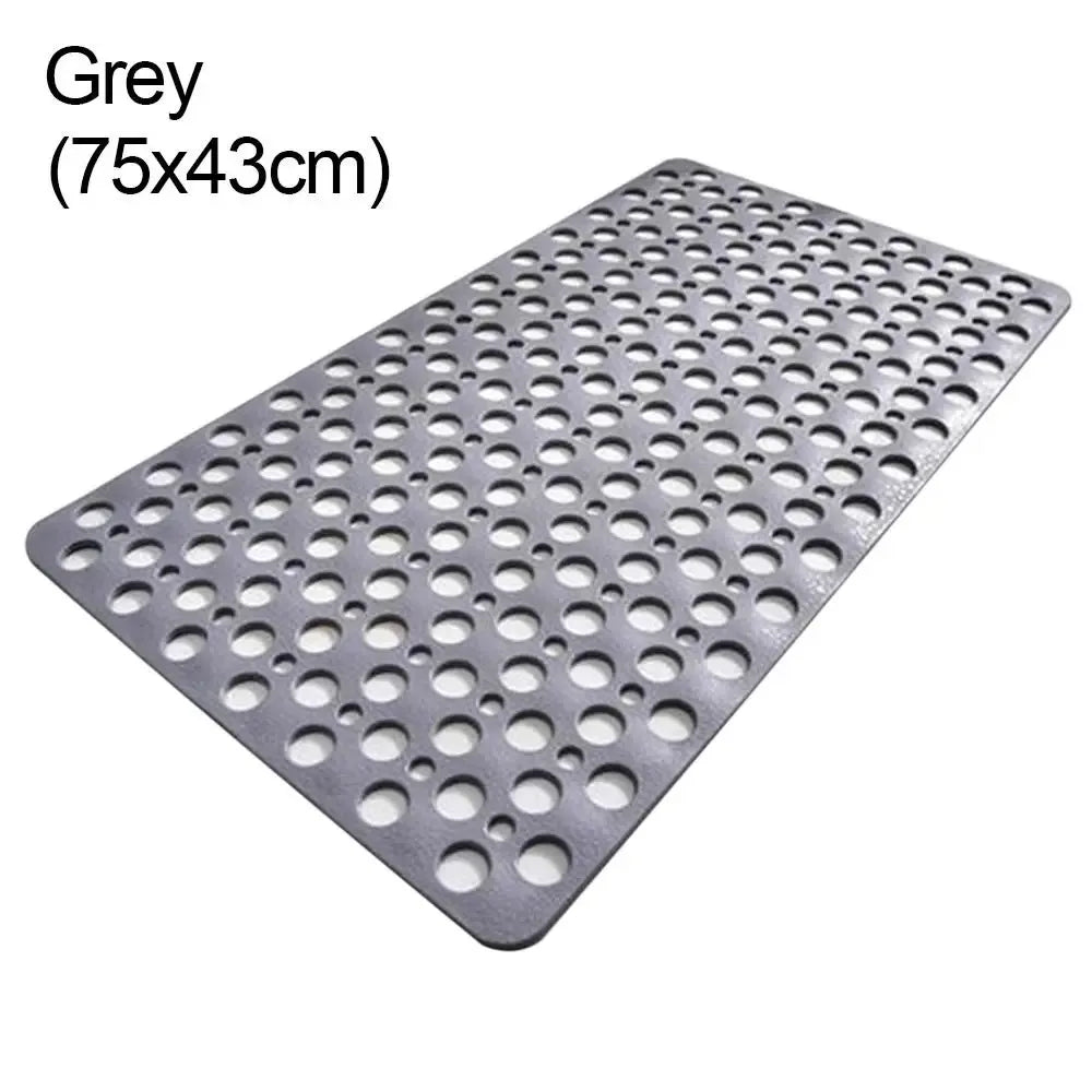 Non-Slip Bath Mat with Drain Holes & Suction Cups – Safe, Clean, and Comfortable