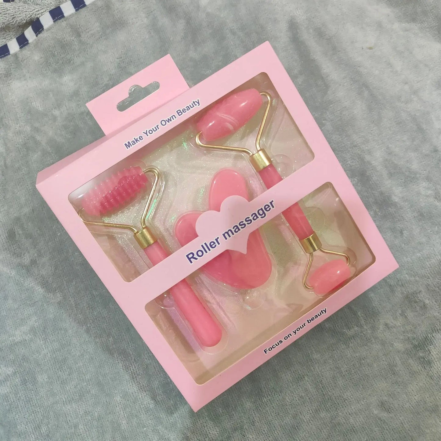 Resin Roller Massager & Gua Sha Tool | Face & Body Beauty Care