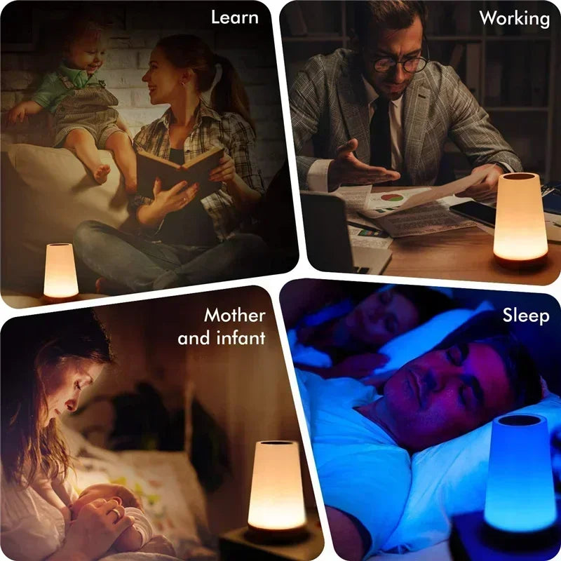 Portable Touch Night Light Create a Warm Atmosphere | with 13 Colors & Rechargeable USB