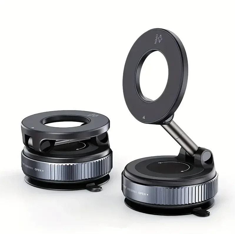 360° Rotating Vacuum Magnetic Car Phone Holder – New Model