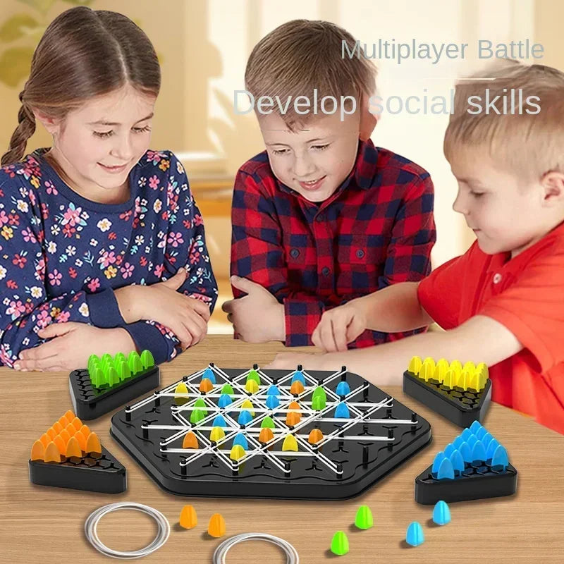Chain Triangle Chess Strategy Board Game – Fun Family & Logic Duel Game for Kids & Adults