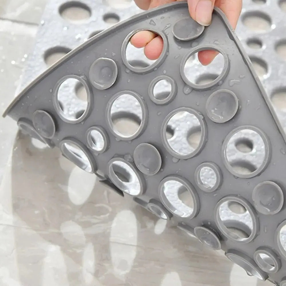 Non-Slip Bath Mat with Drain Holes & Suction Cups – Safe, Clean, and Comfortable