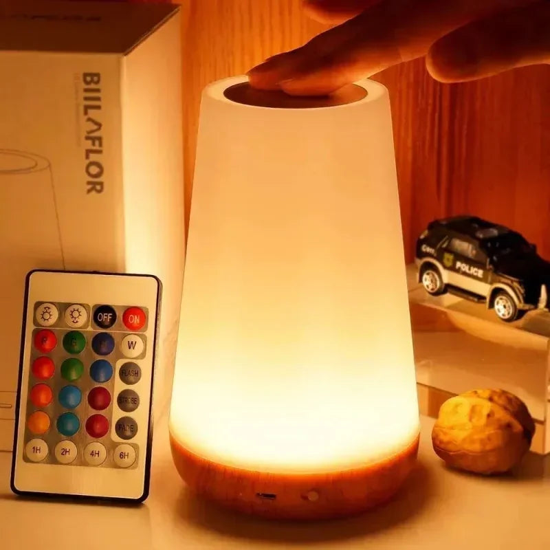 Portable Touch Night Light Create a Warm Atmosphere | with 13 Colors & Rechargeable USB
