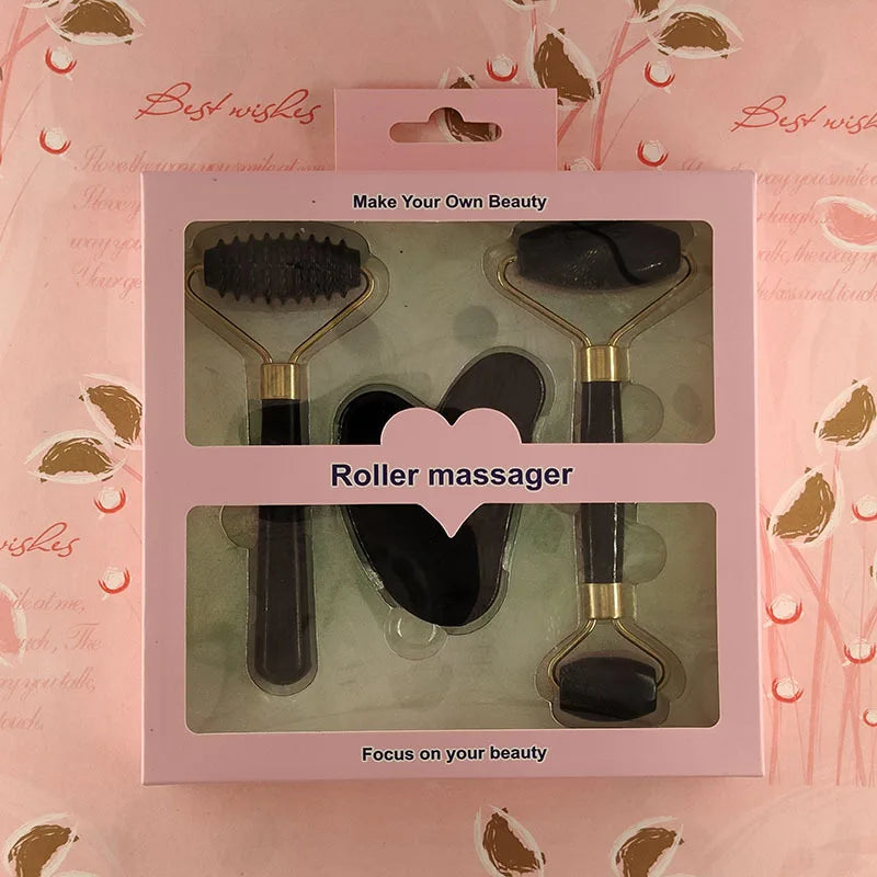 Resin Roller Massager & Gua Sha Tool | Face & Body Beauty Care
