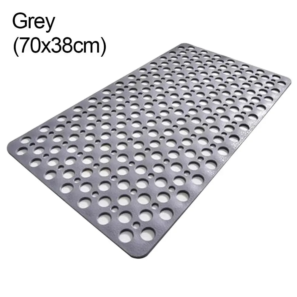 Non-Slip Bath Mat with Drain Holes & Suction Cups – Safe, Clean, and Comfortable