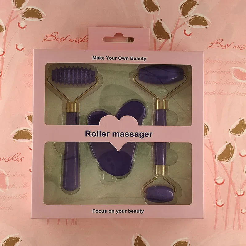 Resin Roller Massager & Gua Sha Tool | Face & Body Beauty Care