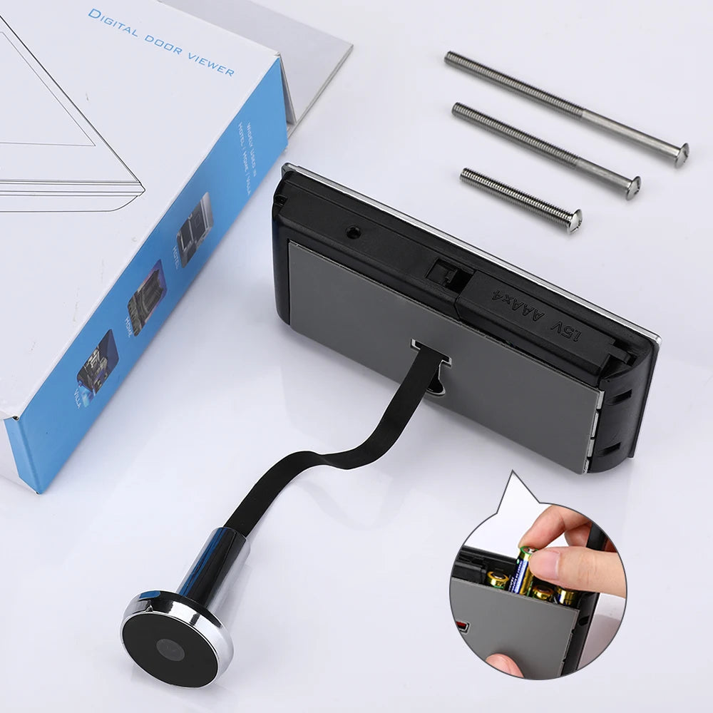Clear View Peephole Doorbell: See Who's There with Confidence!