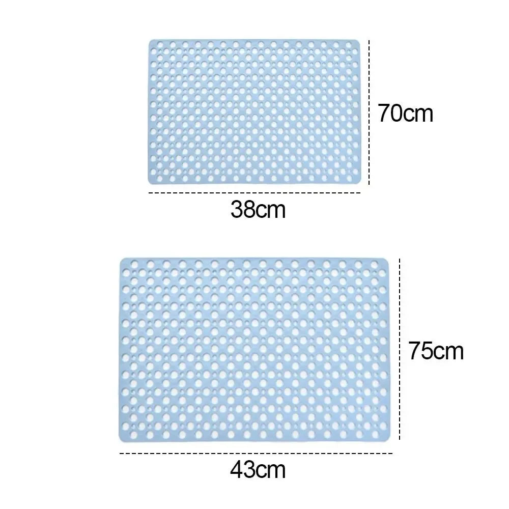 Non-Slip Bath Mat with Drain Holes & Suction Cups – Safe, Clean, and Comfortable
