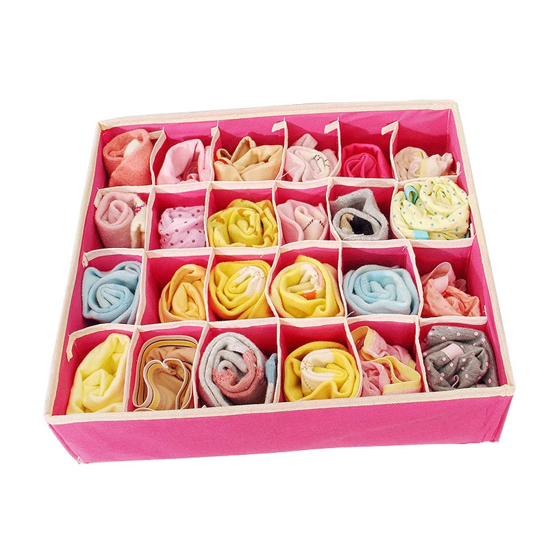 Foldable Drawer Organizer for Underwear, Socks, and Accessories – Space-Saving Wardrobe Storage Box