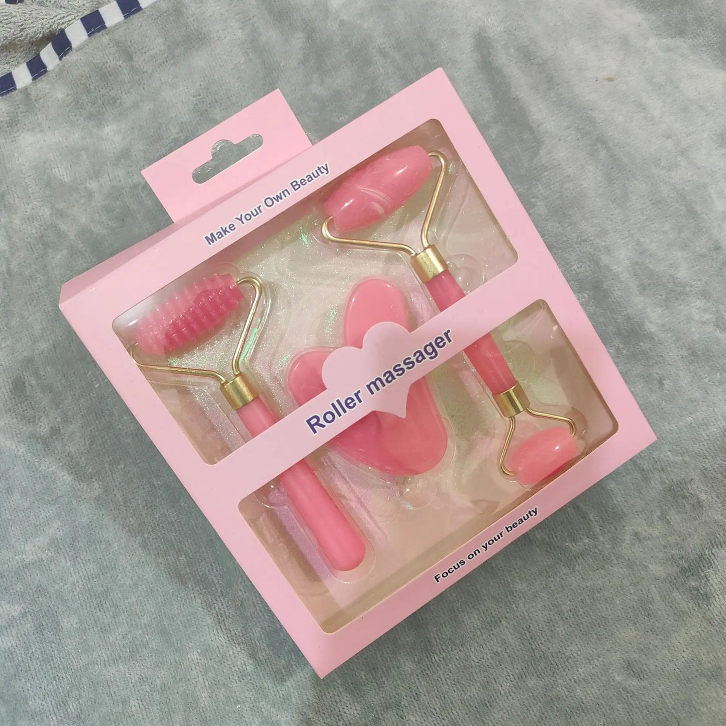 Resin Roller Massager & Gua Sha Tool | Face & Body Beauty Care