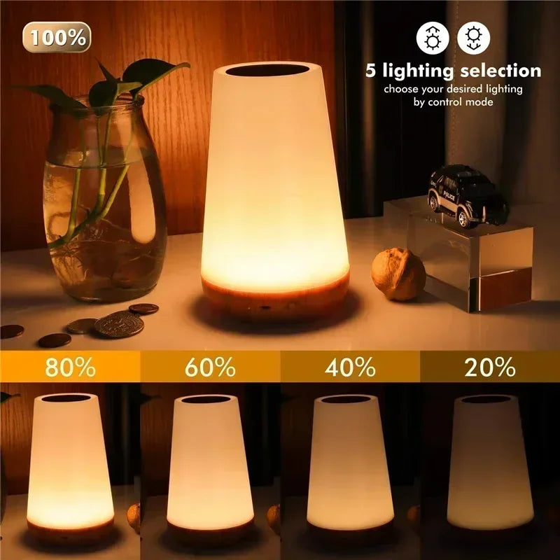 Portable Touch Night Light Create a Warm Atmosphere | with 13 Colors & Rechargeable USB