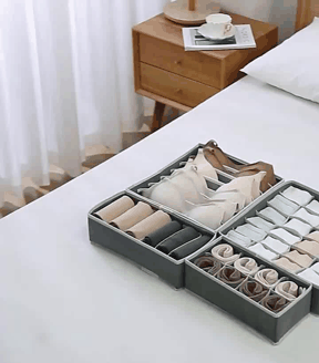 Foldable Drawer Organizer for Underwear, Socks, and Accessories – Space-Saving Wardrobe Storage Box