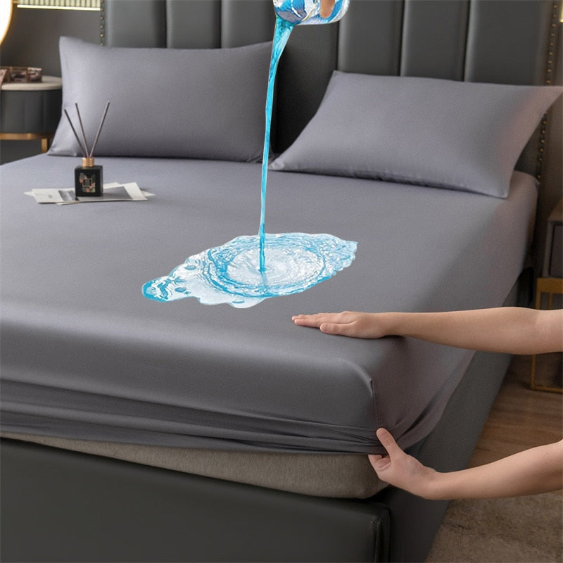100% Waterproof Mattress Protector Cover, Anti-slip Breathable Mattress