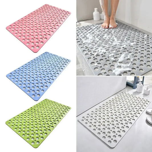 Non-Slip Bath Mat with Drain Holes &amp; Suction Cups – Safe, Clean, and Comfortable