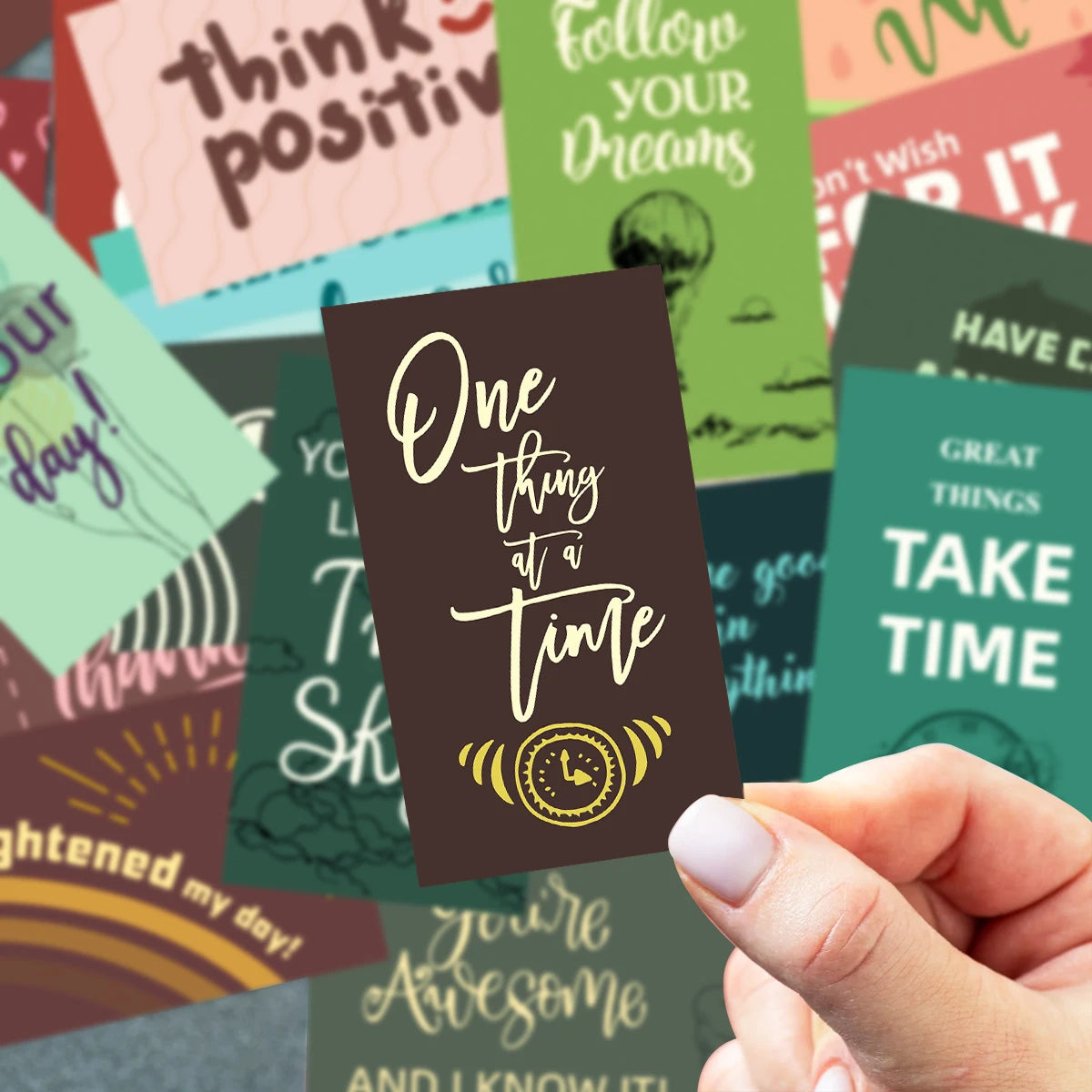 60pcs Motivational Quote Cards – Inspirational Mini Gift Cards with Positive Affirmations for Him & Her